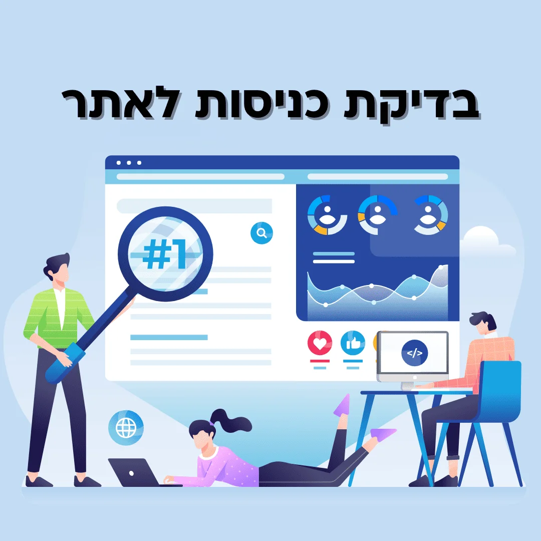 בדיקת כניסות לאתר