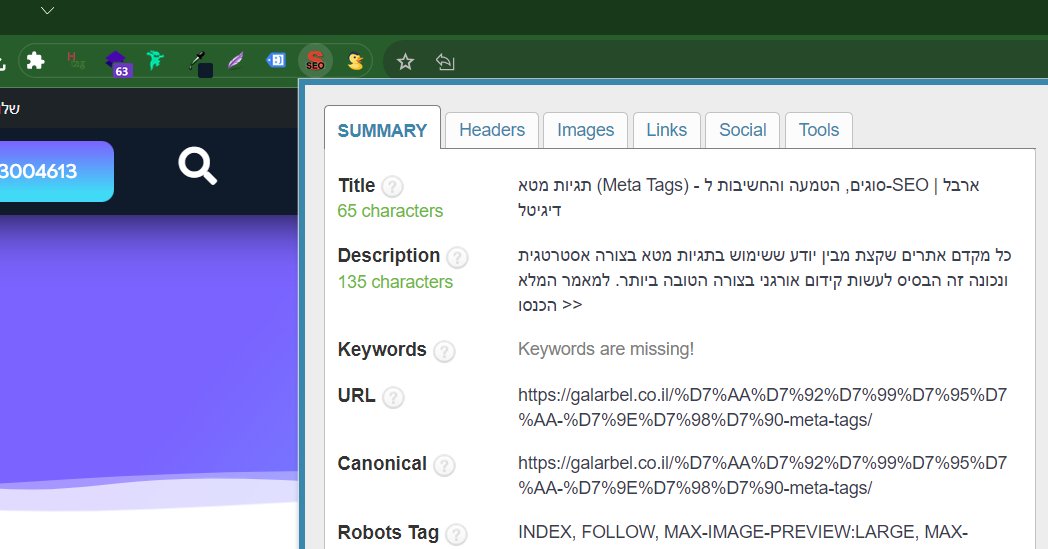SEO Meta 1 Click